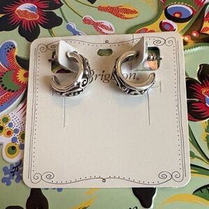 Brighton Love Affair Hoop Post Earrings Sterling Silver